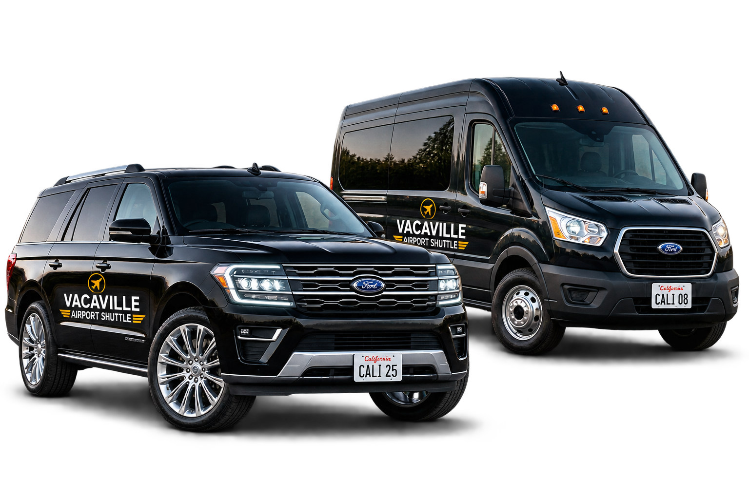 Wedding reception transportation to Vacaville hotels